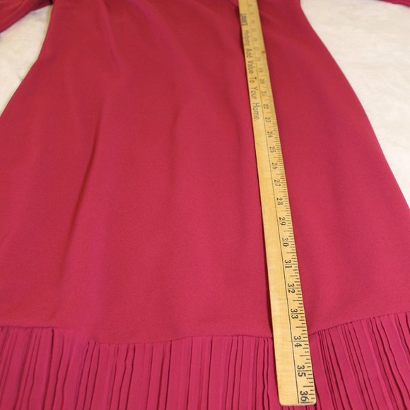 Glamour Red Dress Berry Red with 3/4 sleeves Size 10 NWT - Picture 15 of 15